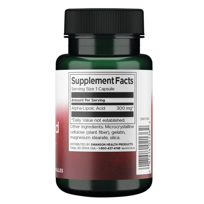(SWU136)アルファリポ酸 300mg 60カプセル