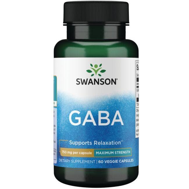 (SWU676)GABA - 最大強度 750 mg 60ベジカプセル