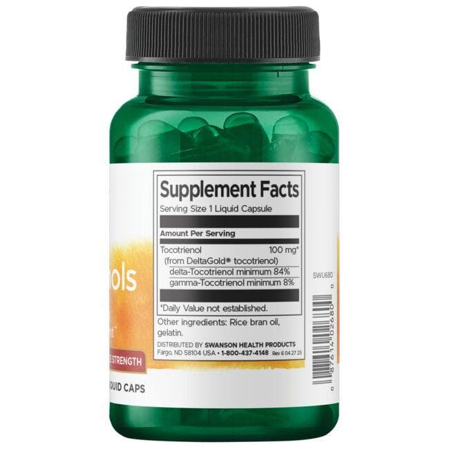 (SWU680)トコトリエノール - ダブルストレングス 100 mg 60 液状カプセル