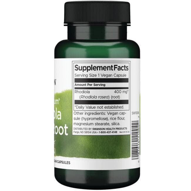 (SW1004)フルスペクトラム ロディオラ ロゼア ルート 400 mg 100カプセル