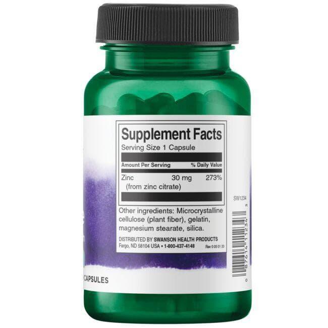 (SW1234)クエン酸亜鉛30mg 60カプセル