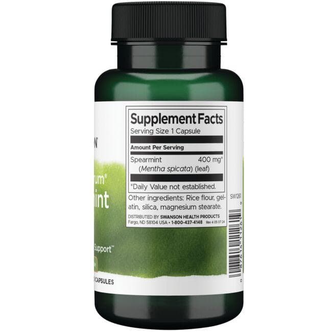 (SW1261)スワンソン フルスペクトラム スペアミントリーフ 400 mg 60カプセル