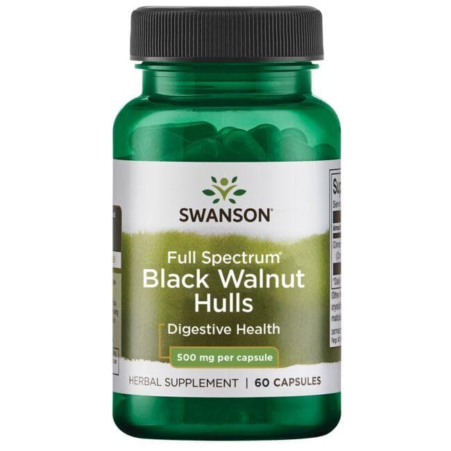 (SW1362)フルスペクトラムブラックウォールナットハル 500 mg 60カプセル