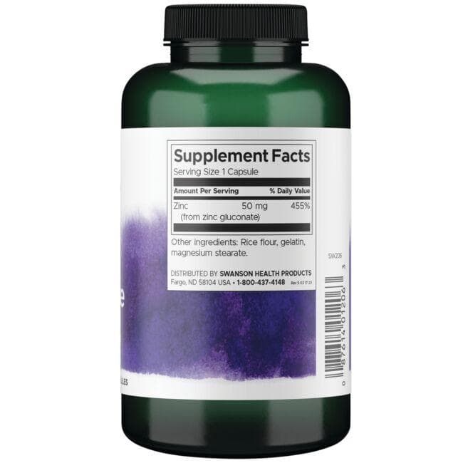 (SW206)グルコン酸亜鉛50mg 250カプセル