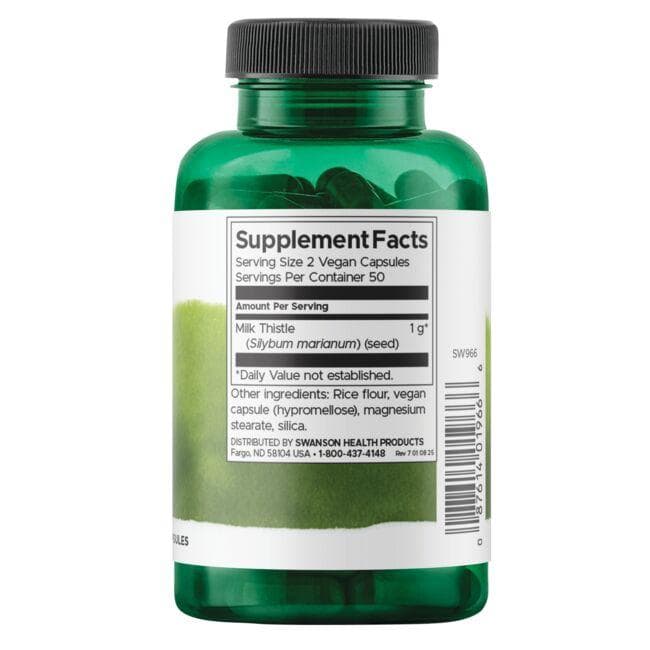 (SW966)スワンソン フルスペクトラム ミルクシスル 500 mg 100カプセル
