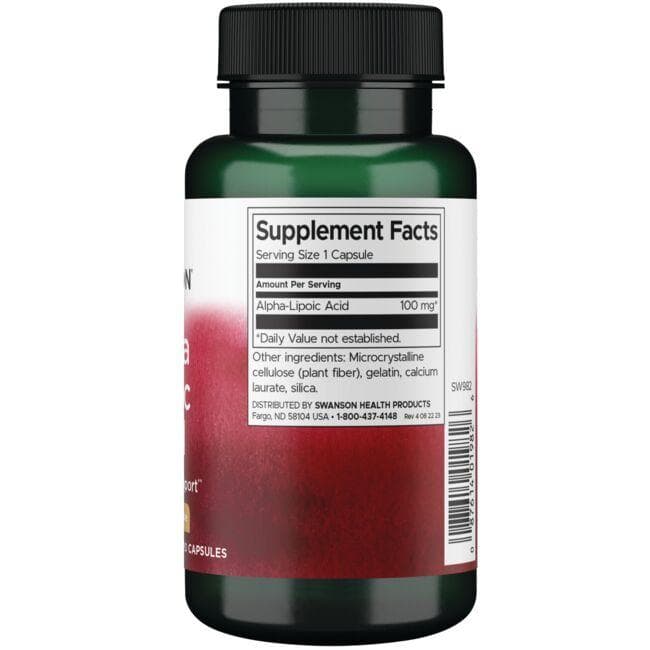 (SW982)アルファリポ酸 100mg 120カプセル