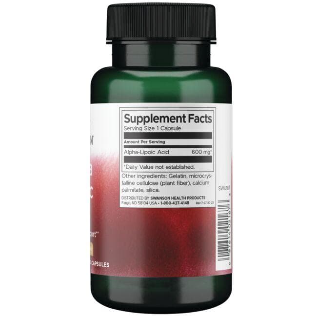 (SWU167)アルファリポ酸 600mg 60カプセル