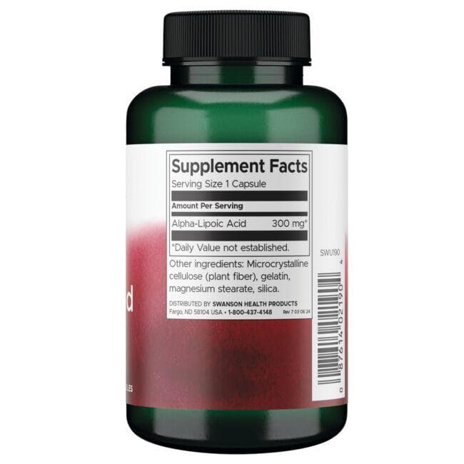 (SWU190)アルファリポ酸 300mg 120カプセル
